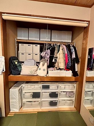 片づけ後の押入れクローゼット